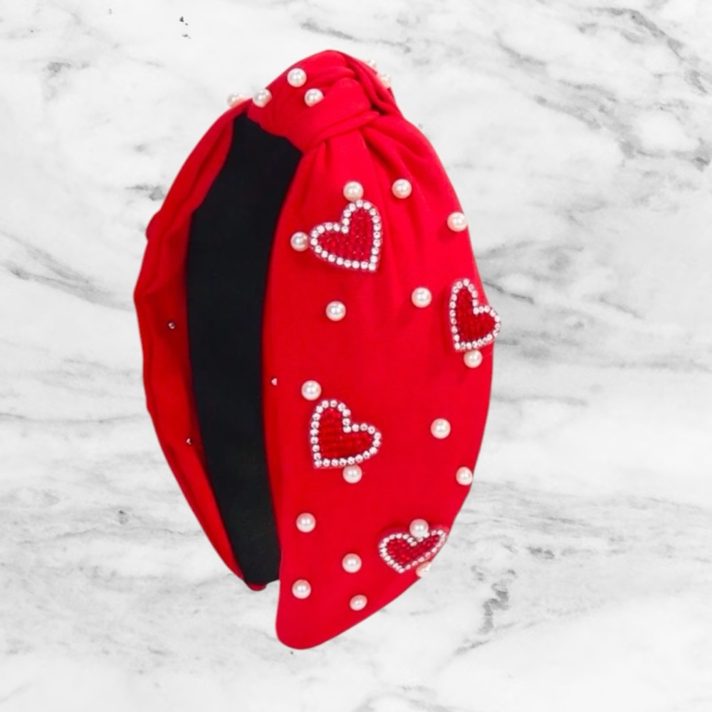 Brand new - Red knotted style headband